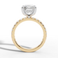 3.5ct Pavé Diamond Engagement Ring With Halo