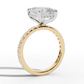 3.5ct Pavé Diamond Engagement Ring With Halo