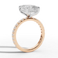3.5ct Pavé Diamond Engagement Ring With Halo