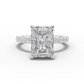 3.5ct Pavé Diamond Engagement Ring With Halo