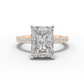 3.5ct Pavé Diamond Engagement Ring With Halo