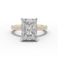 3.5ct Pavé Diamond Engagement Ring With Halo