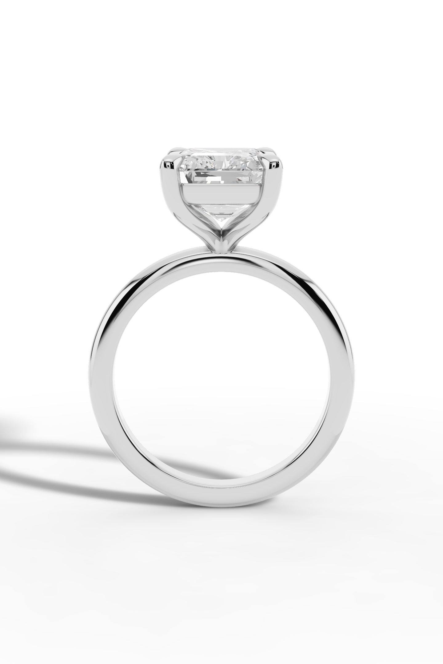 4.5ct Radiant Engagement Ring