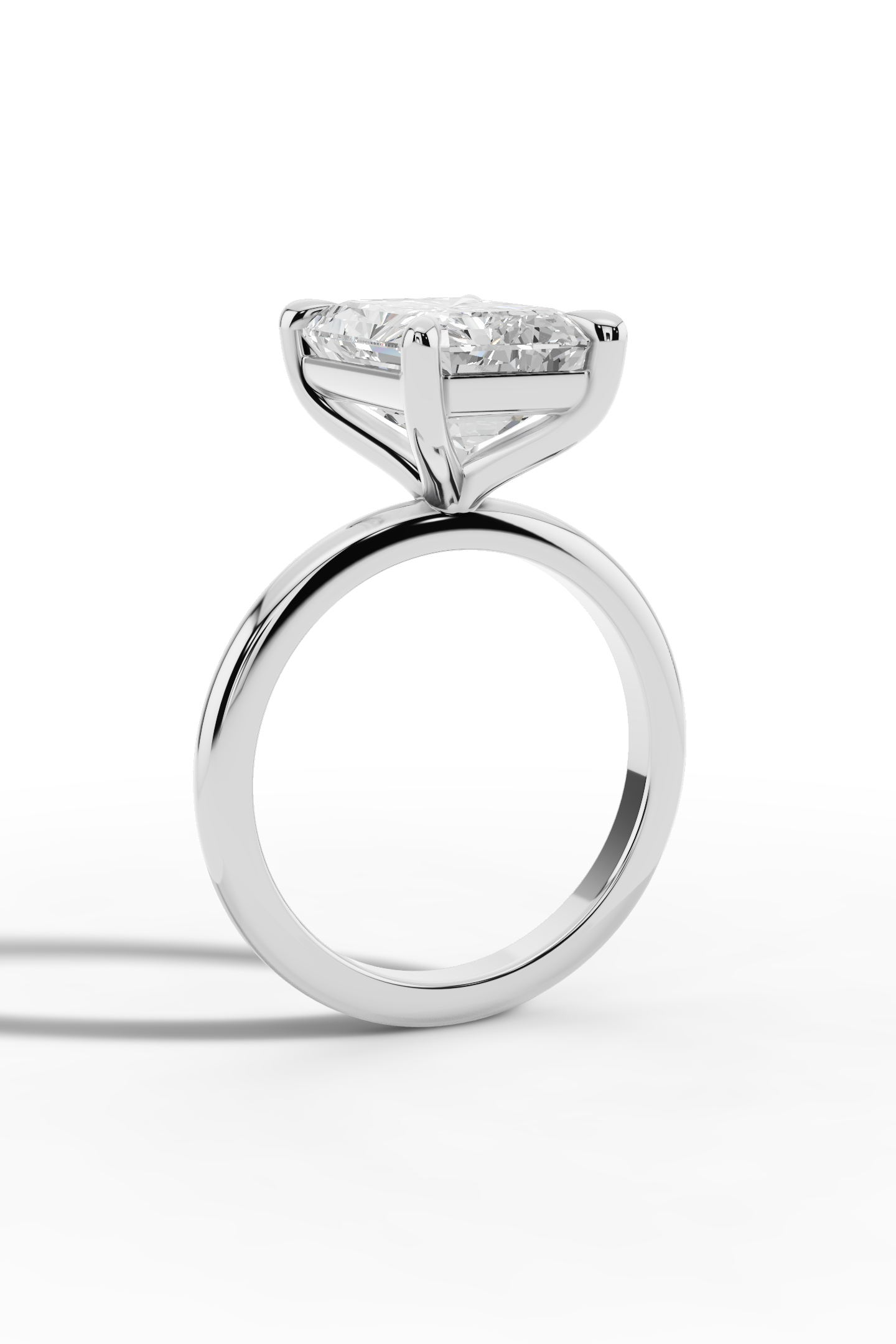 4.5ct Radiant Engagement Ring