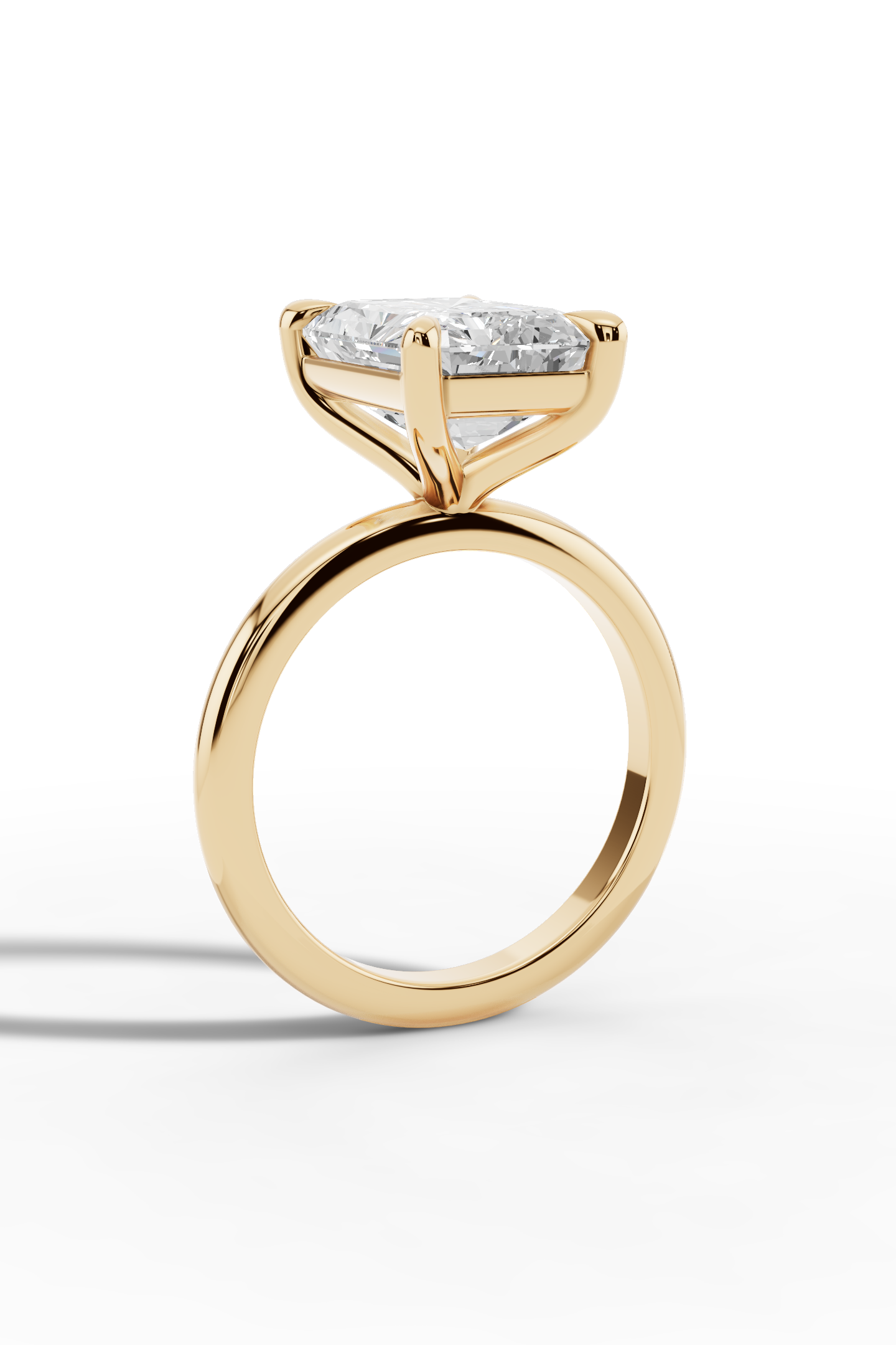 4.5ct Radiant Engagement Ring