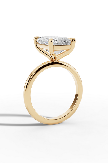 4.5ct Radiant Engagement Ring
