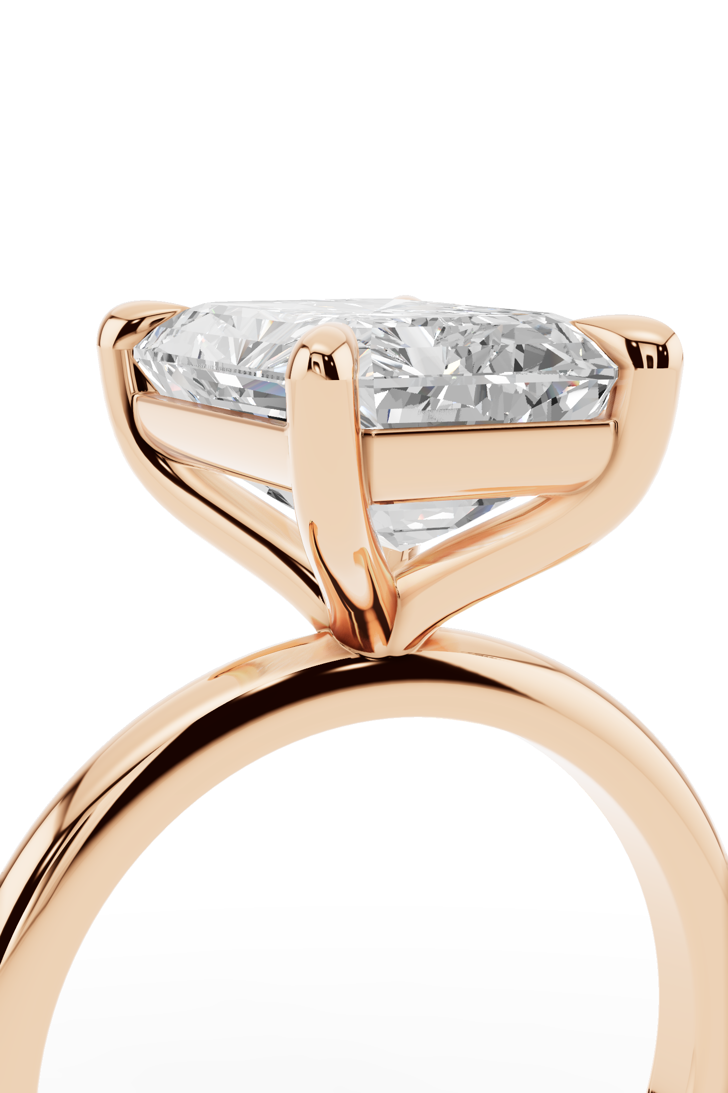 4.5ct Radiant Engagement Ring