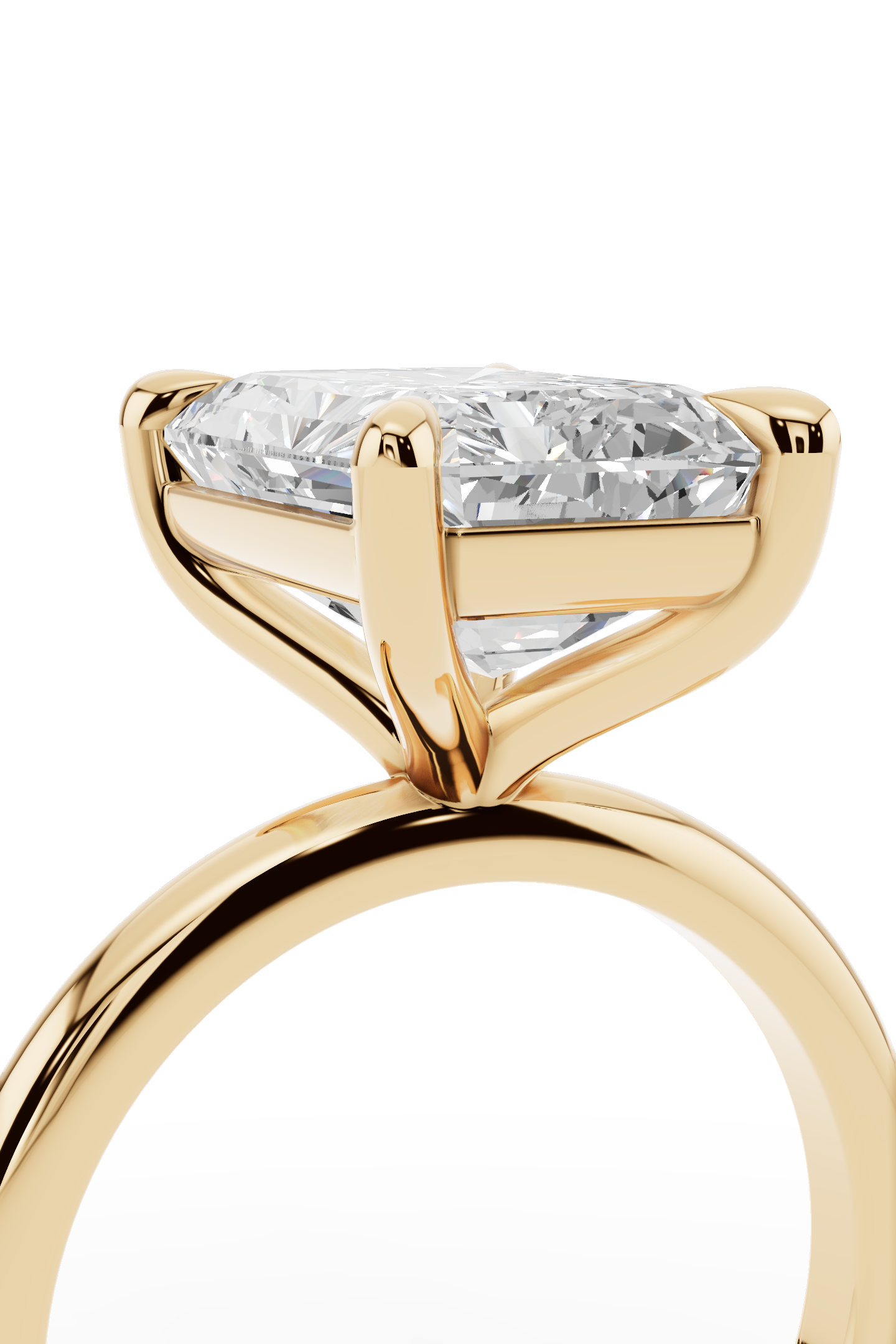 4.5ct Radiant Engagement Ring