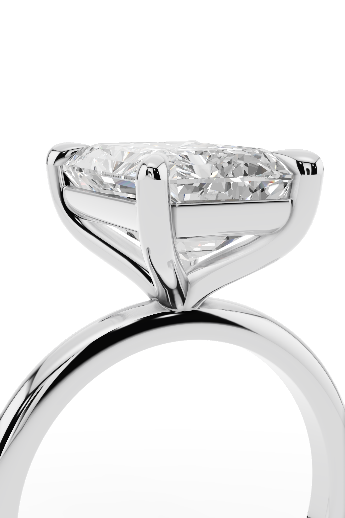 4.5ct Radiant Engagement Ring