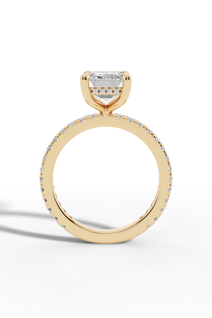 2.5ct Emerald Engagement Ring