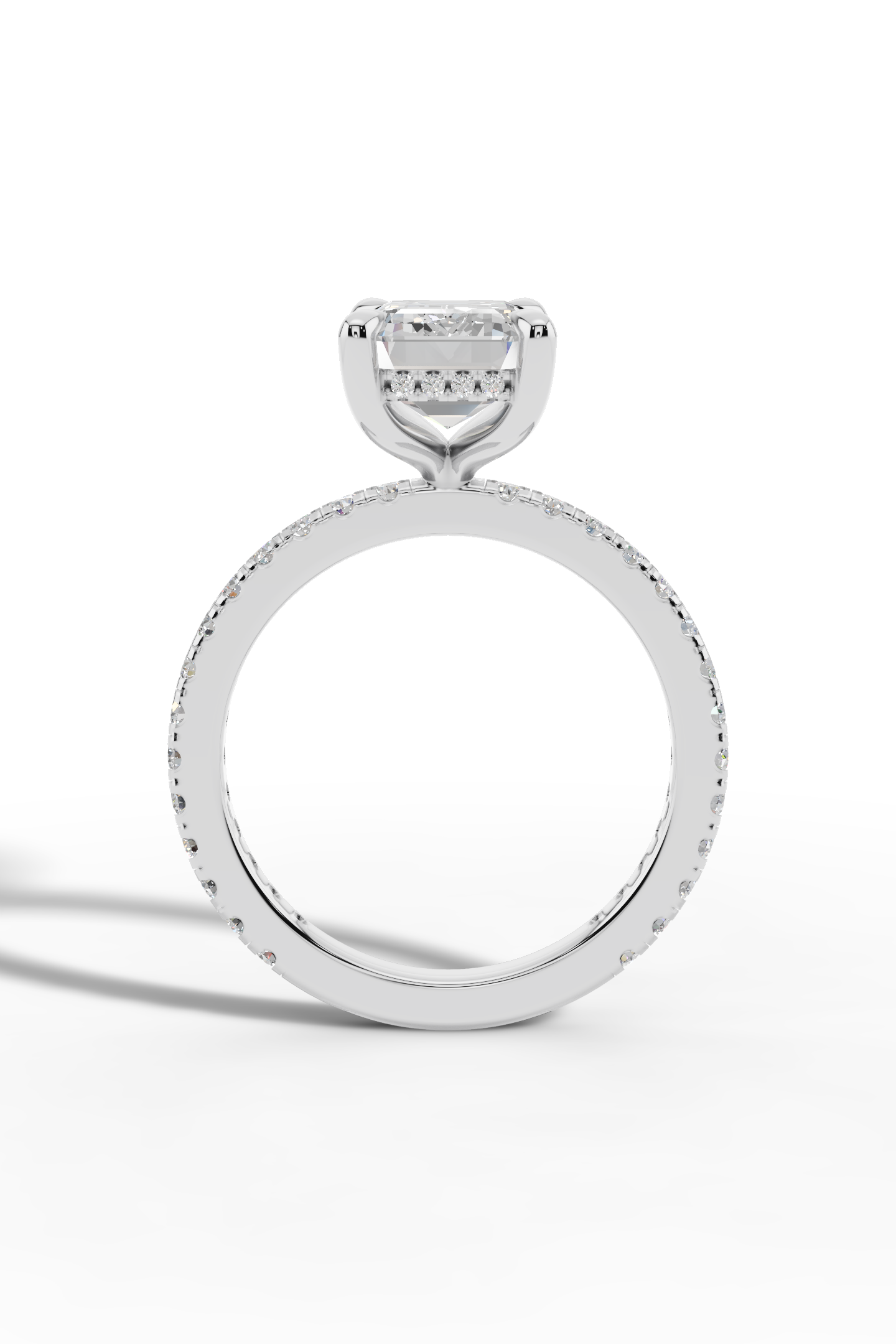 2.5ct Emerald Engagement Ring