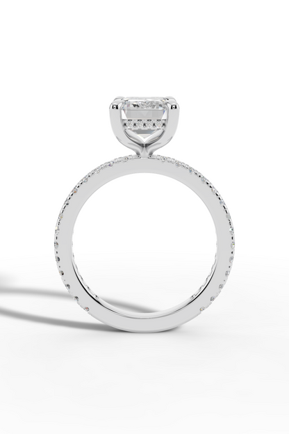 2.5ct Emerald Engagement Ring
