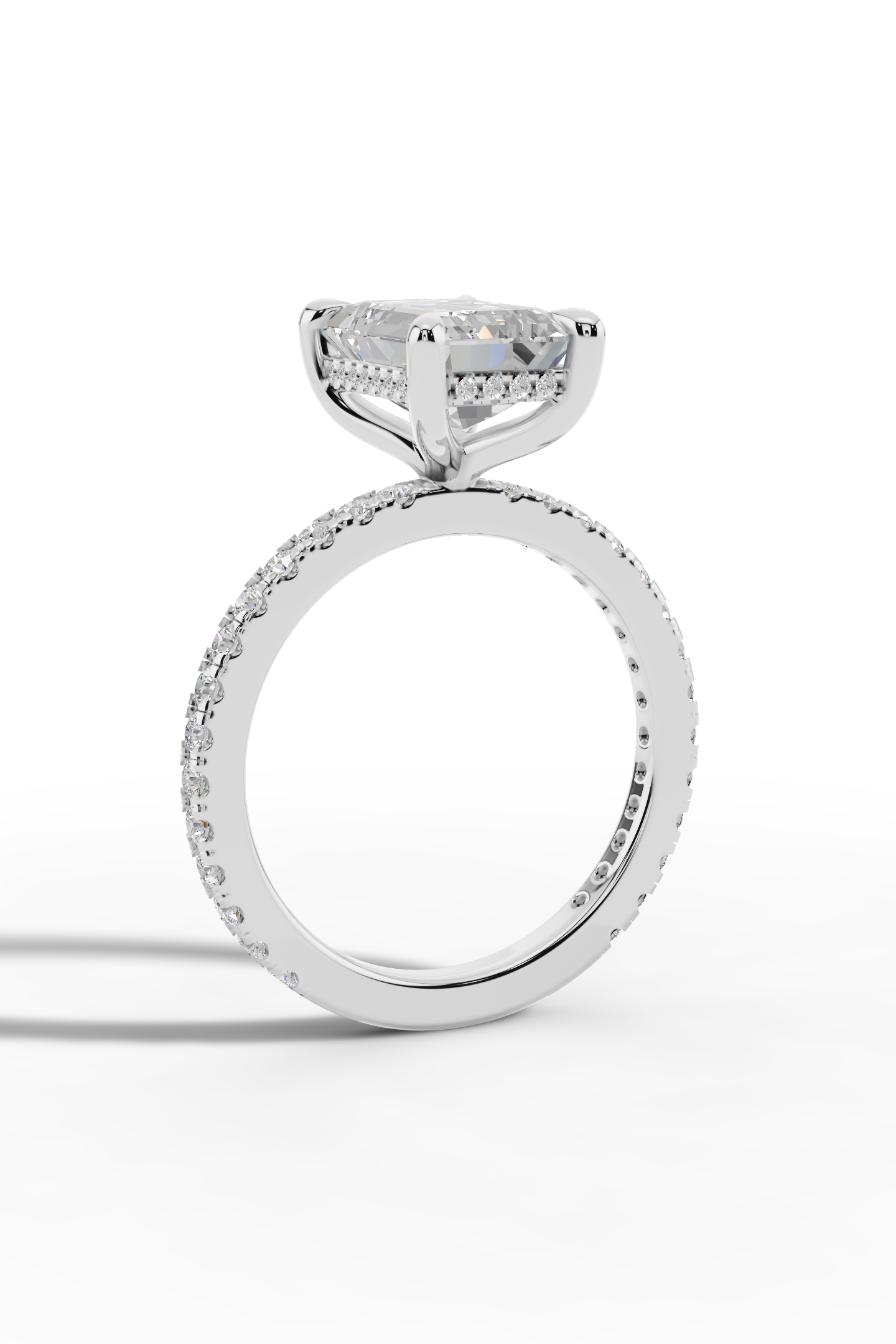 2.5ct Emerald Engagement Ring