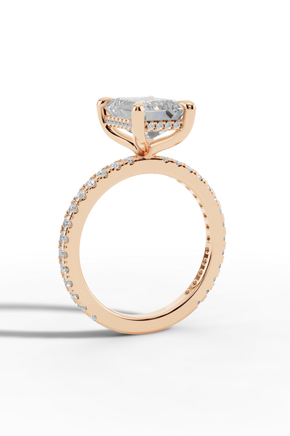 2.5ct Emerald Engagement Ring