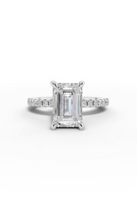 2.5ct Emerald Engagement Ring
