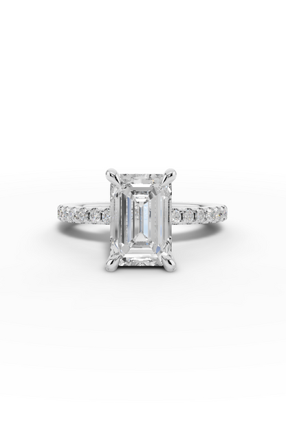2.5ct Emerald Engagement Ring