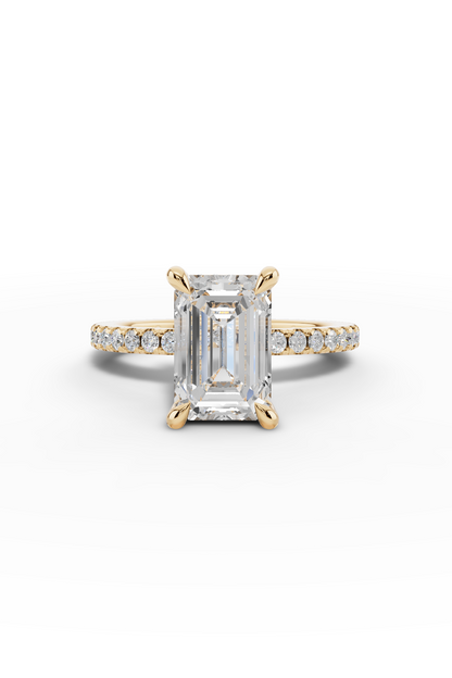 2.5ct Emerald Engagement Ring