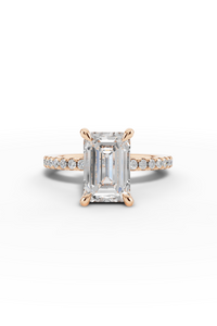2.5ct Emerald Engagement Ring
