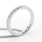 3/4 Pavé Diamond Wedding Band