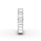Emerald Diamond Eternity Band Shared Prong