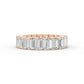 Emerald Diamond Eternity Band Shared Prong