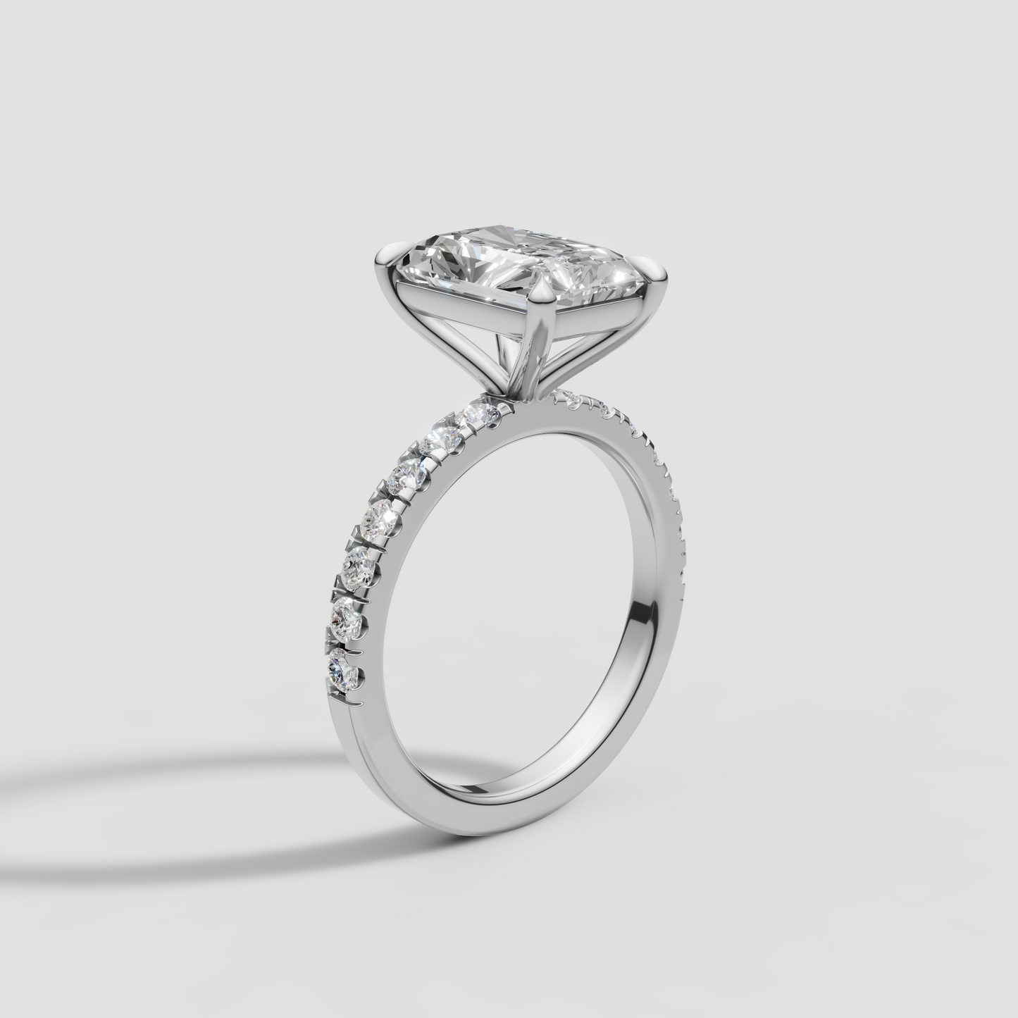 2.5ct Radiant Engagement Ring