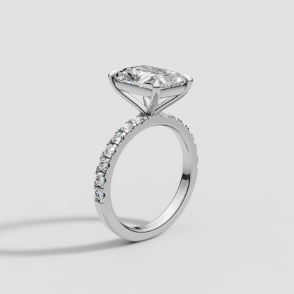 2.5ct Radiant Engagement Ring