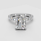2.5ct Radiant Engagement Ring