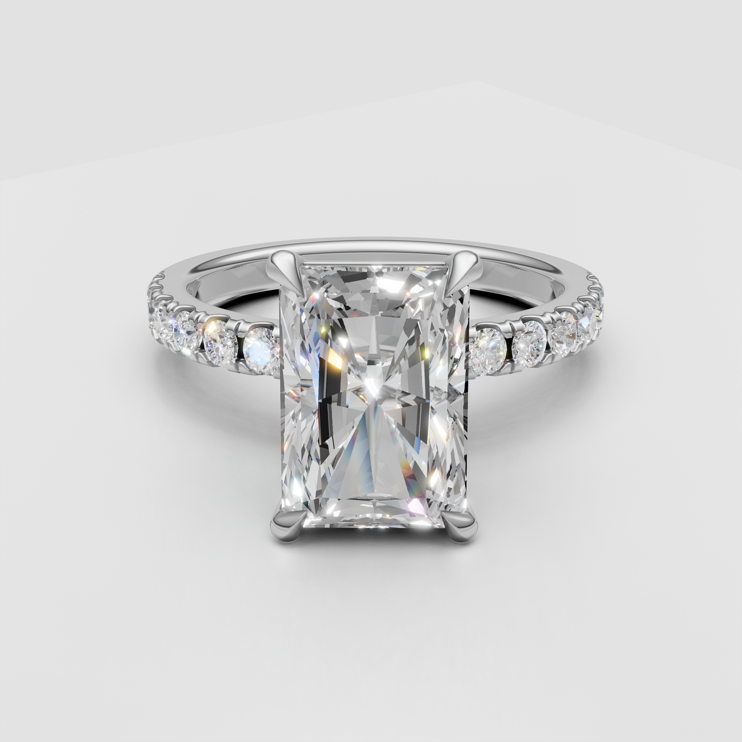 2.5ct Radiant Engagement Ring