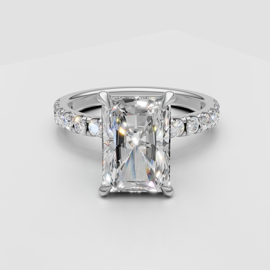 2.5ct Radiant Engagement Ring