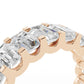 Emerald Diamond Eternity Band Shared Prong