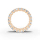 Emerald Diamond Eternity Band Shared Prong