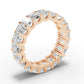 Emerald Diamond Eternity Band Shared Prong