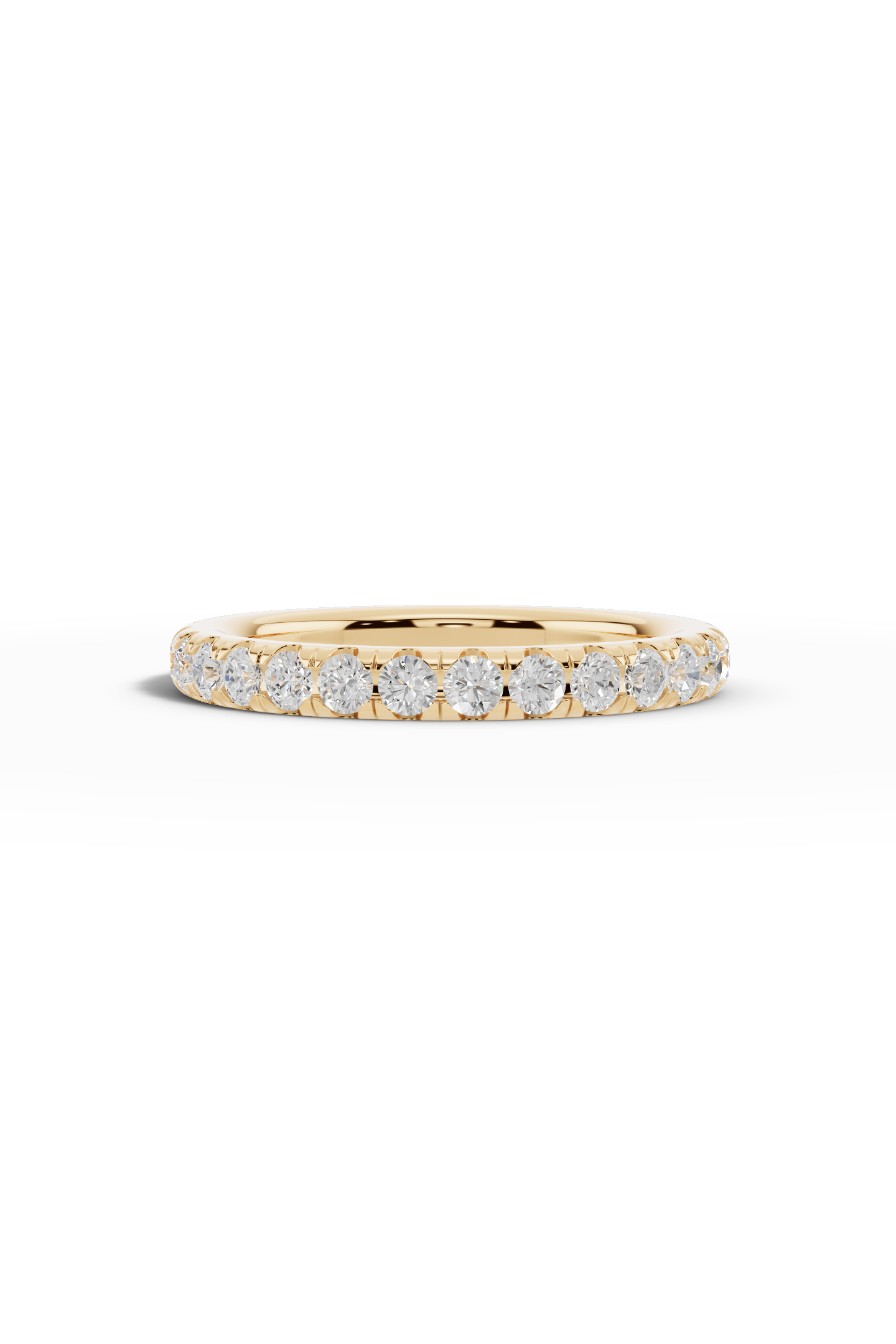 3/4 Pavé Diamond Wedding Band