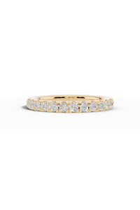 3/4 Pavé Diamond Wedding Band