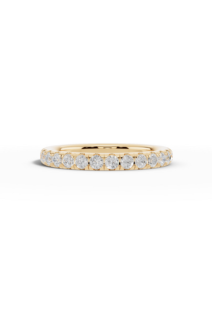 3/4 Pavé Diamond Wedding Band