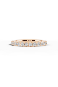 3/4 Pavé Diamond Wedding Band