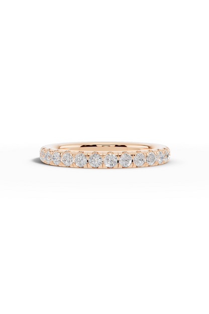 3/4 Pavé Diamond Wedding Band