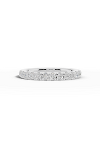 3/4 Pavé Diamond Wedding Band