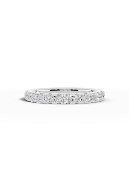3/4 Pavé Diamond Wedding Band