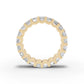 Emerald Diamond Eternity Band Shared Prong