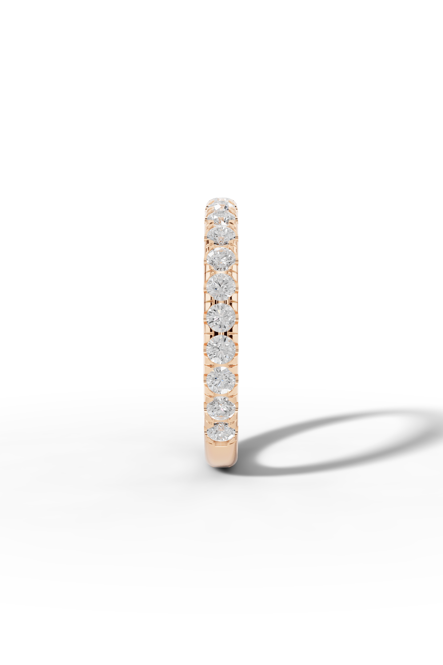 3/4 Pavé Diamond Wedding Band