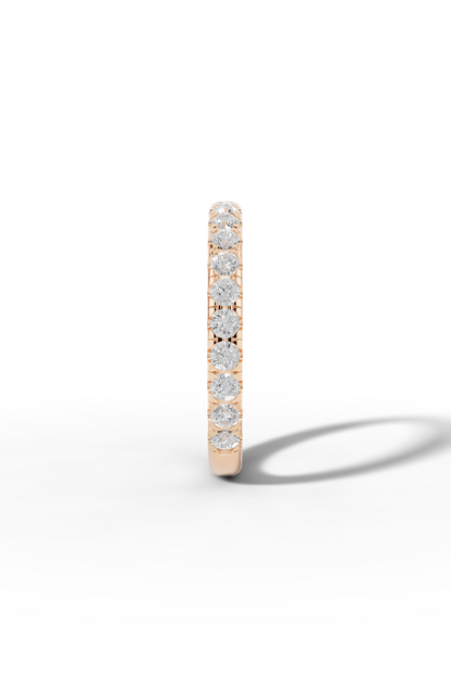 3/4 Pavé Diamond Wedding Band