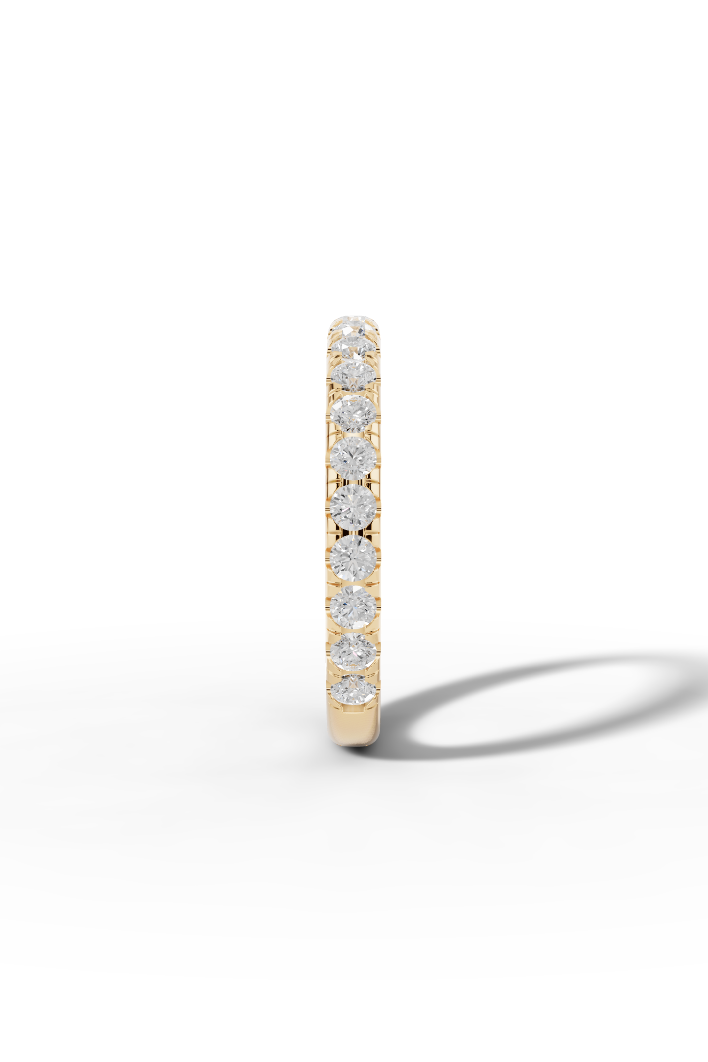 3/4 Pavé Diamond Wedding Band