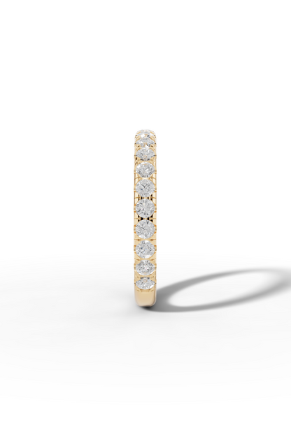 3/4 Pavé Diamond Wedding Band
