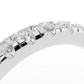 3/4 Pavé Diamond Wedding Band
