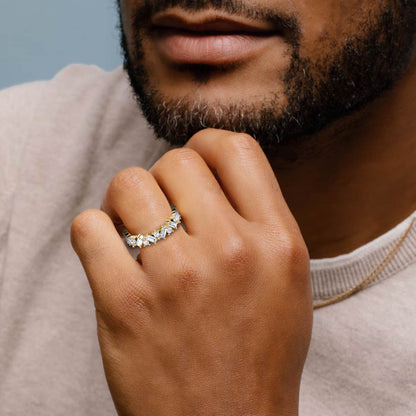 Mixed Shape Eternity Band