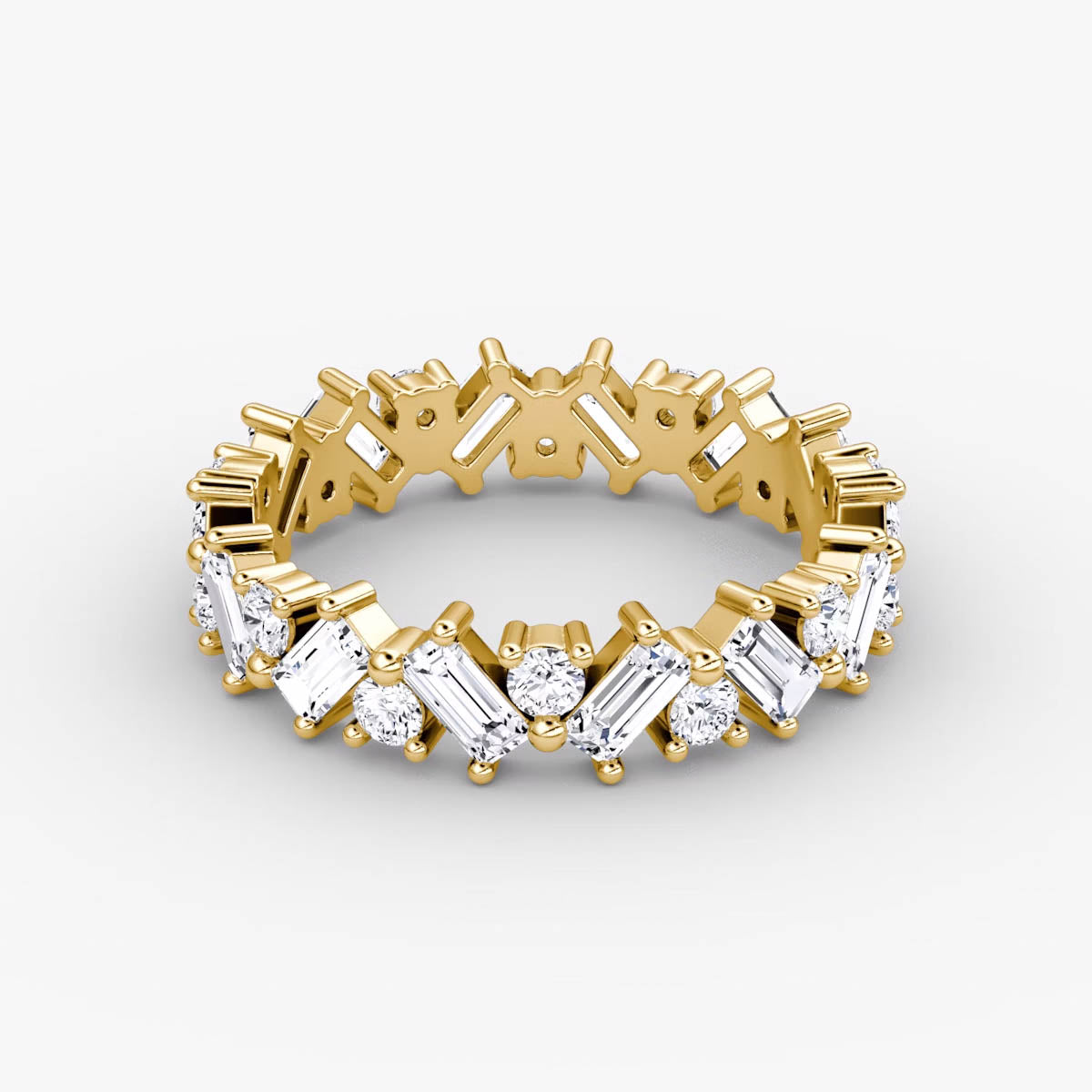Mixed Shape Eternity Band